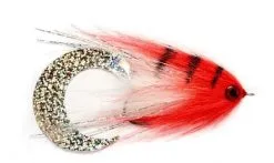 Fulling Mill Paolo's Wiggle Tail White & Red 6/0