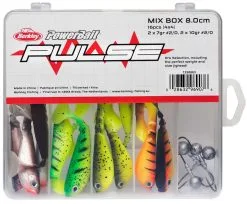 Berkley Pulse Shad MixBox With Jigheads 8cm (16 Pack)