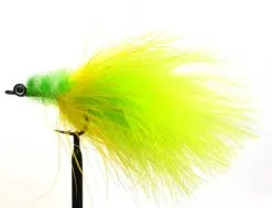 Shadow Flies Tarpon Toad Chartreuse & White #4/0